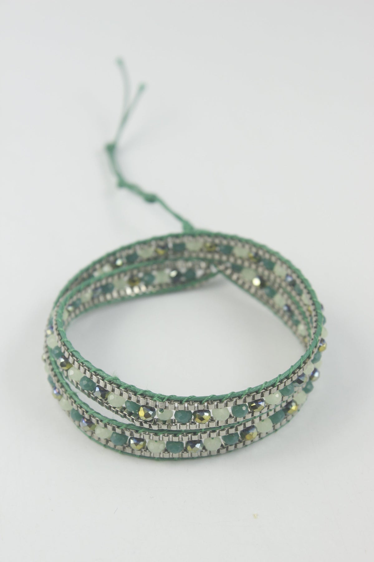 Gemstone Beaded Wrap Round Bracelet B1584