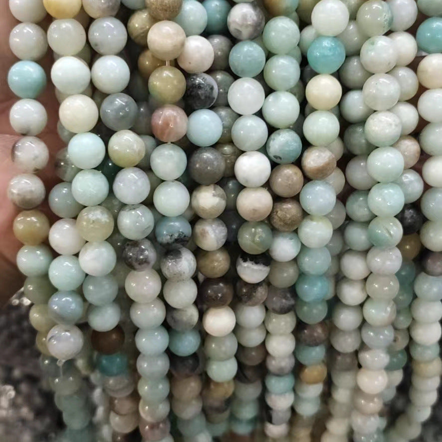 Amazonite Stone Stretch Bracelet B1587-Gloss-10MM - view 8