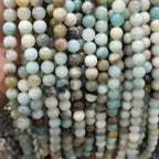 Amazonite Stone Stretch Bracelet B1587-Gloss-10MM - view 8