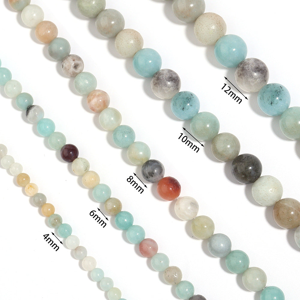 Amazonite Stone Stretch Bracelet B1587-Gloss-10MM - view 7
