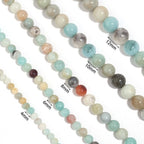 Amazonite Stone Stretch Bracelet B1587-Gloss-4MM - view 6