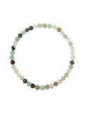 Amazonite Stone Stretch Bracelet B1587-Matte-4MM