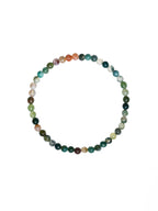 Indian Agate Stone Stretch Bracelet B1590-Indian Agate - 4MM