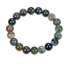 Indian Agate Stone Stretch Bracelet B1590-6MM - view 5