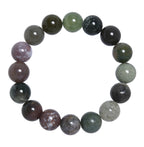 Indian Agate Stone Stretch Bracelet B1590-6MM - view 6