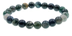 Indian Agate Stone Stretch Bracelet B1590-6MM - view 4