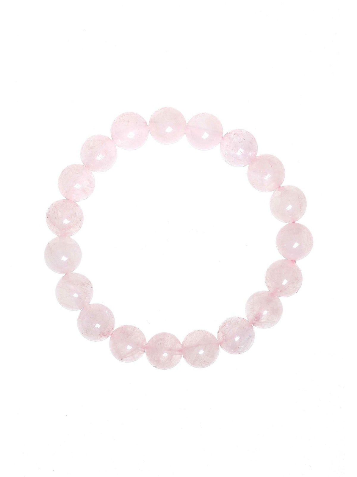 Colored Pink Jade Stone Stretch Bracelet B1593-Colored Pink Jade - 10MM