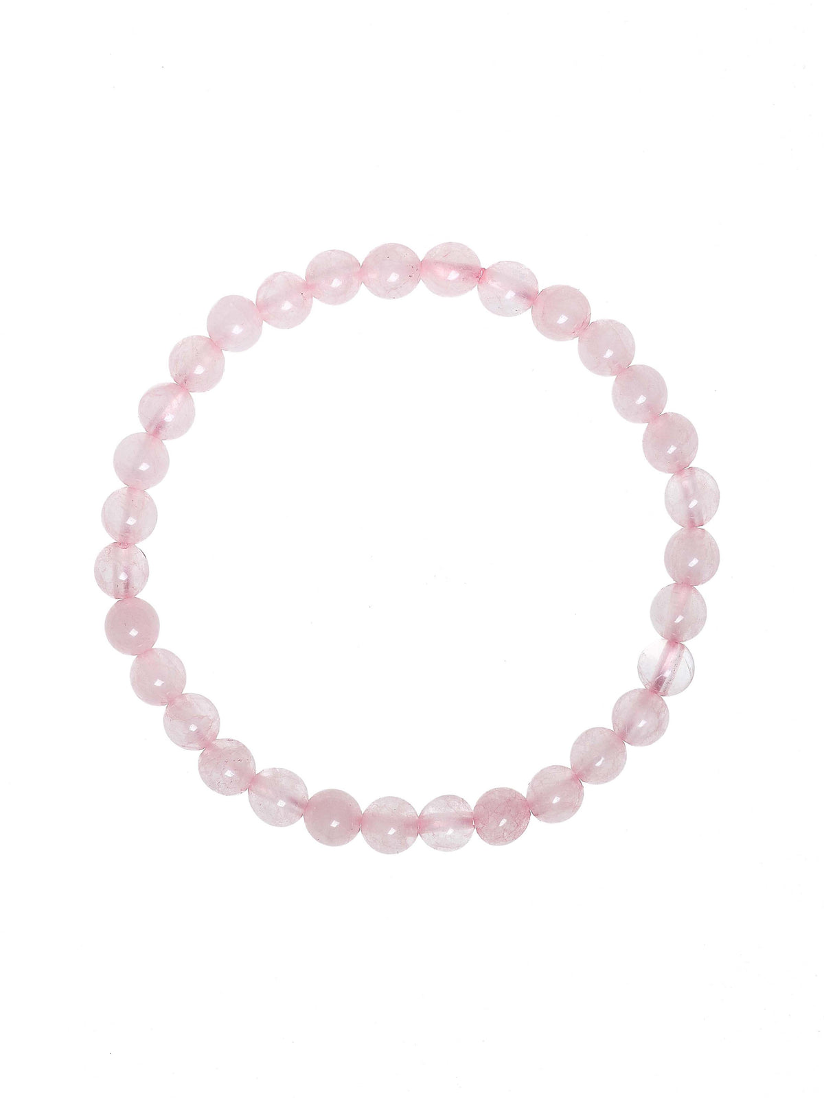 Colored Pink Jade Stone Stretch Bracelet B1593-Colored Pink Jade - 6MM