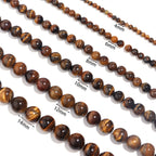 Tiger Eye Stone Stretch Bracelet B1727-10MM - view 6