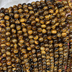 Tiger Eye Stone Stretch Bracelet B1727-10MM - view 8