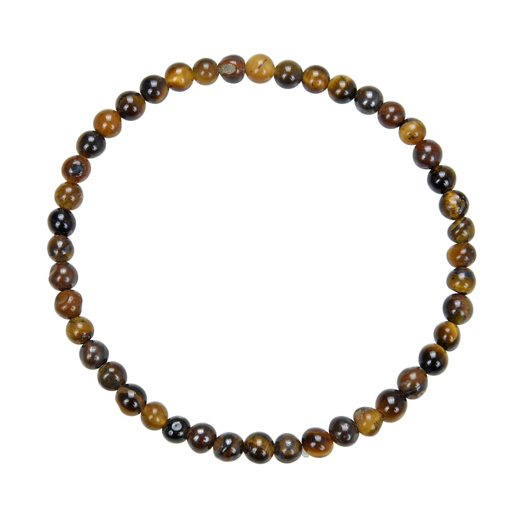 Tiger Eye Stone Stretch Bracelet B1727-10MM - view 4
