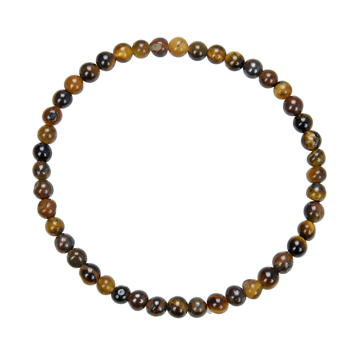 Tiger Eye Stone Stretch Bracelet B1727-10MM - view 4