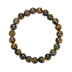 Tiger Eye Stone Stretch Bracelet B1727-10MM - view 2