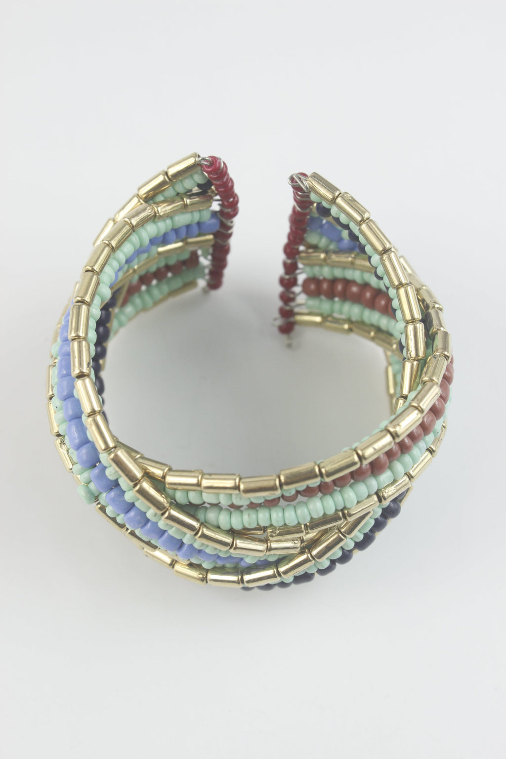 Seed Beaded Cuff Bracelet B1826