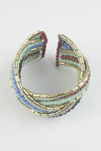 Seed Beaded Cuff Bracelet B1826
