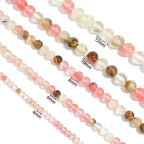 Cherry Quartz Stone Stretch Bracelet B1872-8MM - view 2