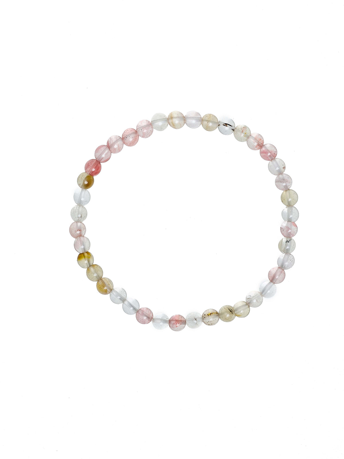 Cherry Quartz Stone Stretch Bracelet B1872-Cherry-Quartz - 4MM
