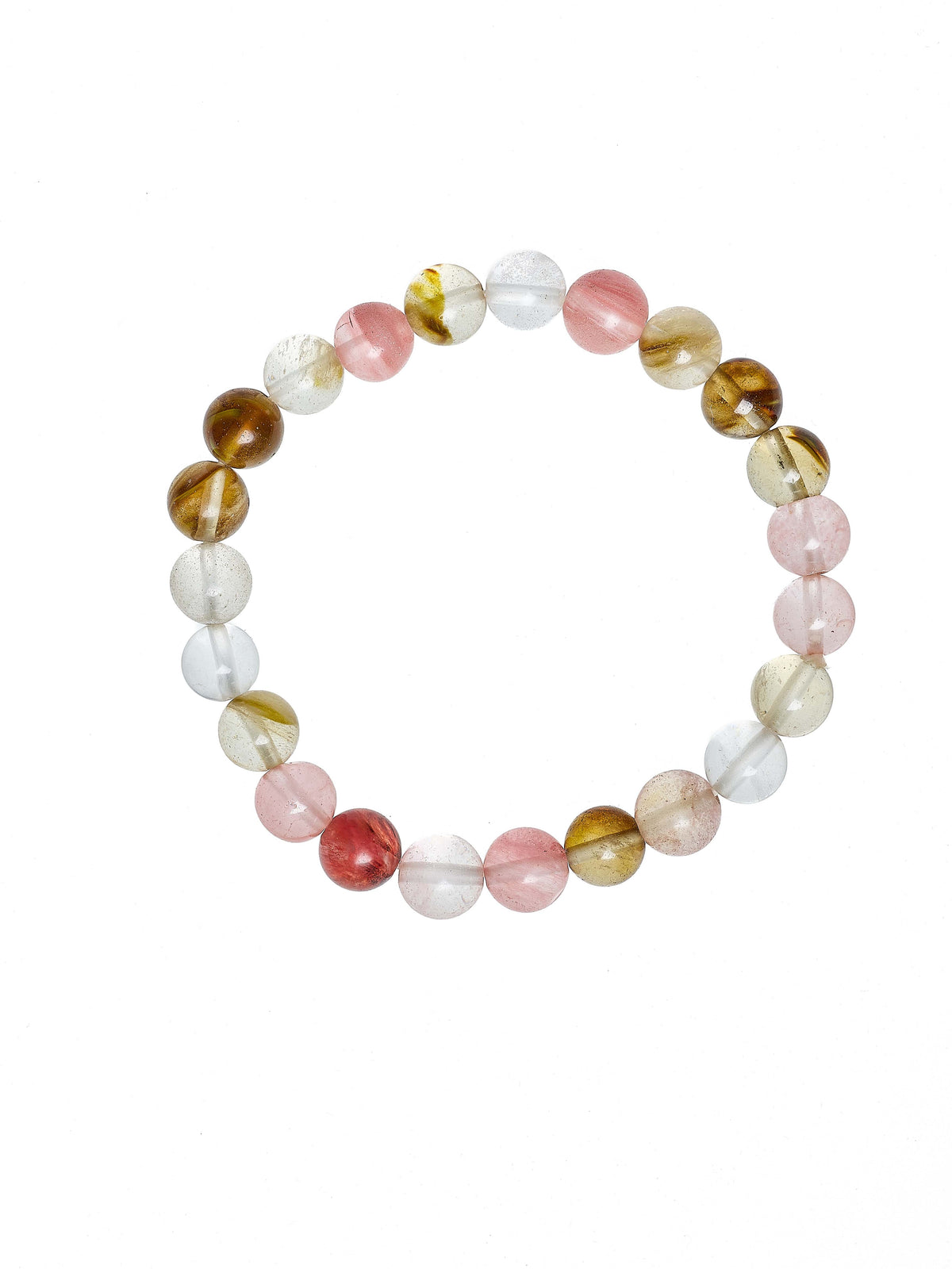 Cherry Quartz Stone Stretch Bracelet B1872-Cherry-Quartz - 8MM