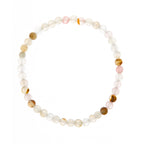 Cherry Quartz Matte Stone Stretch Bracelet B1872-8MM - view 5