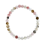 Cherry Quartz Matte Stone Stretch Bracelet B1872-8MM - view 4