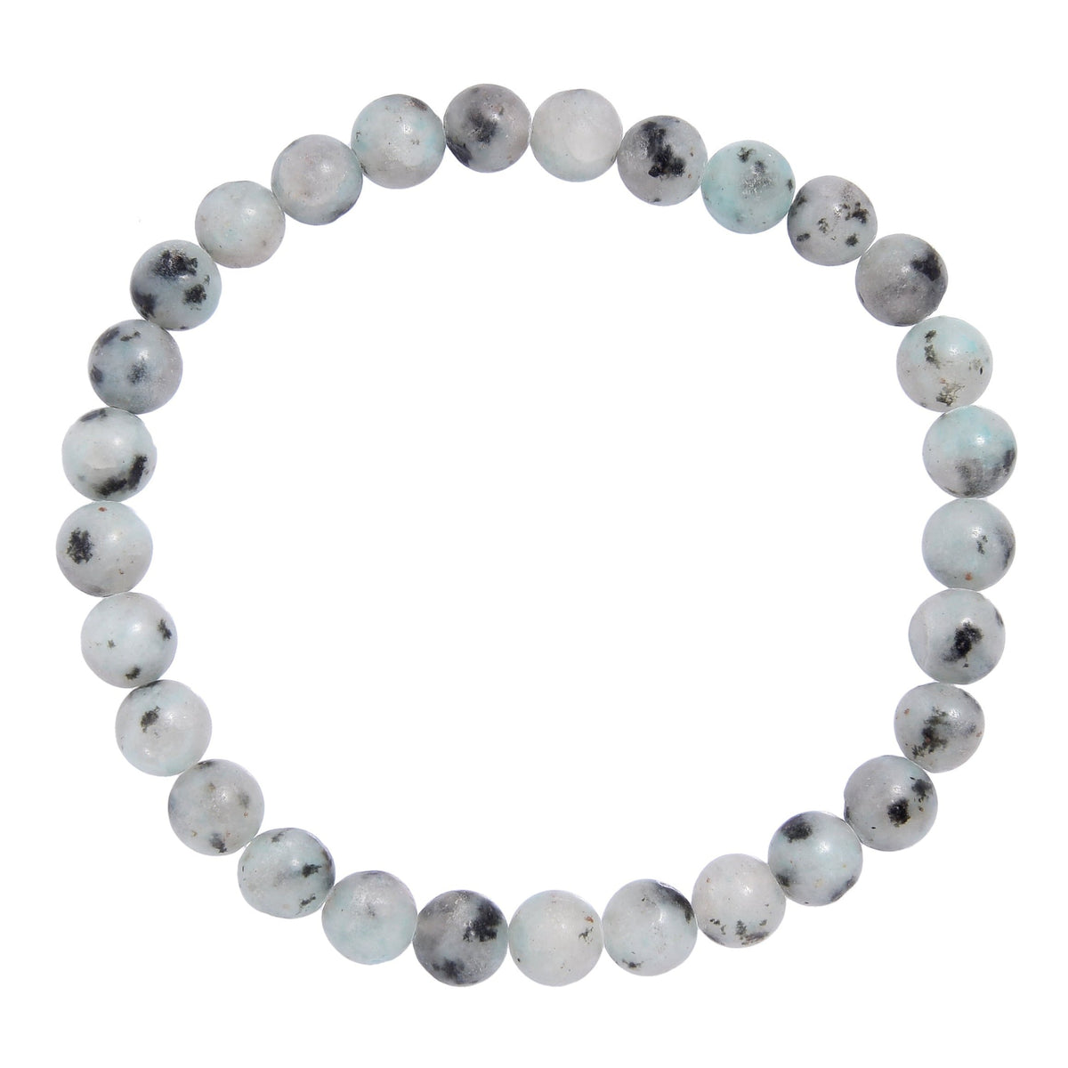 Kiwi Stone Stretch Bracelet B1873-Kiwi - 6MM