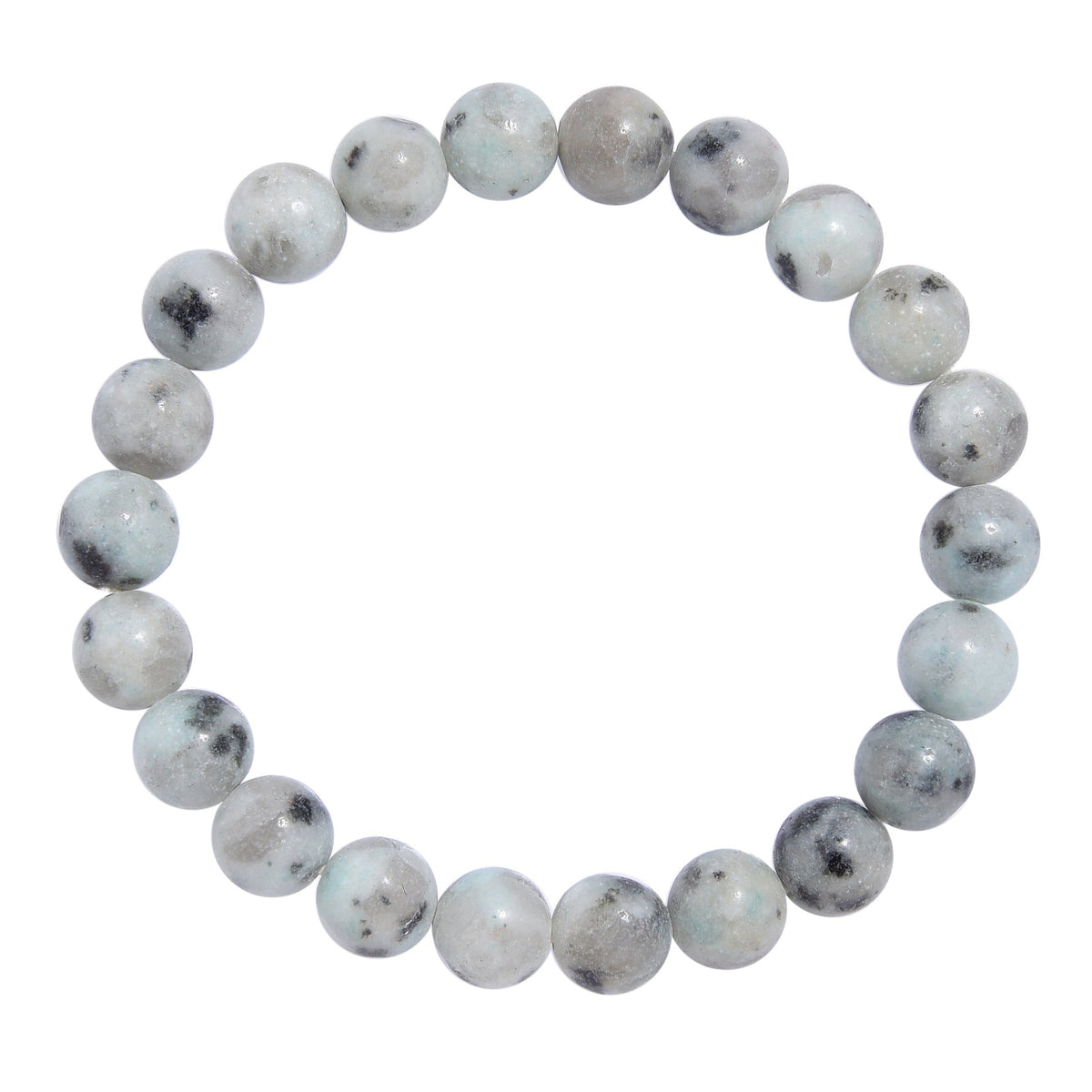 Kiwi Stone Stretch Bracelet B1873-Kiwi - 8MM