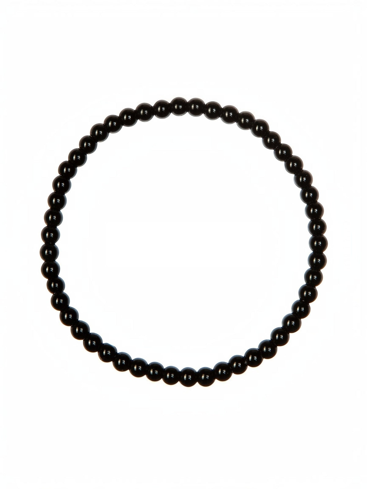 Black Onyx Stone Stretch Bracelet B1875-Black Onyx