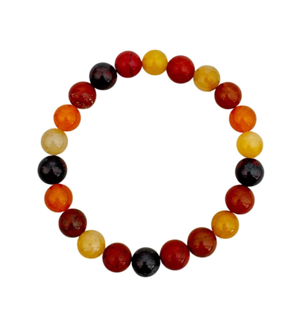 Muddy Jasper Stone Stretch Bracelet B1967-Muddy Jasper - 10MM