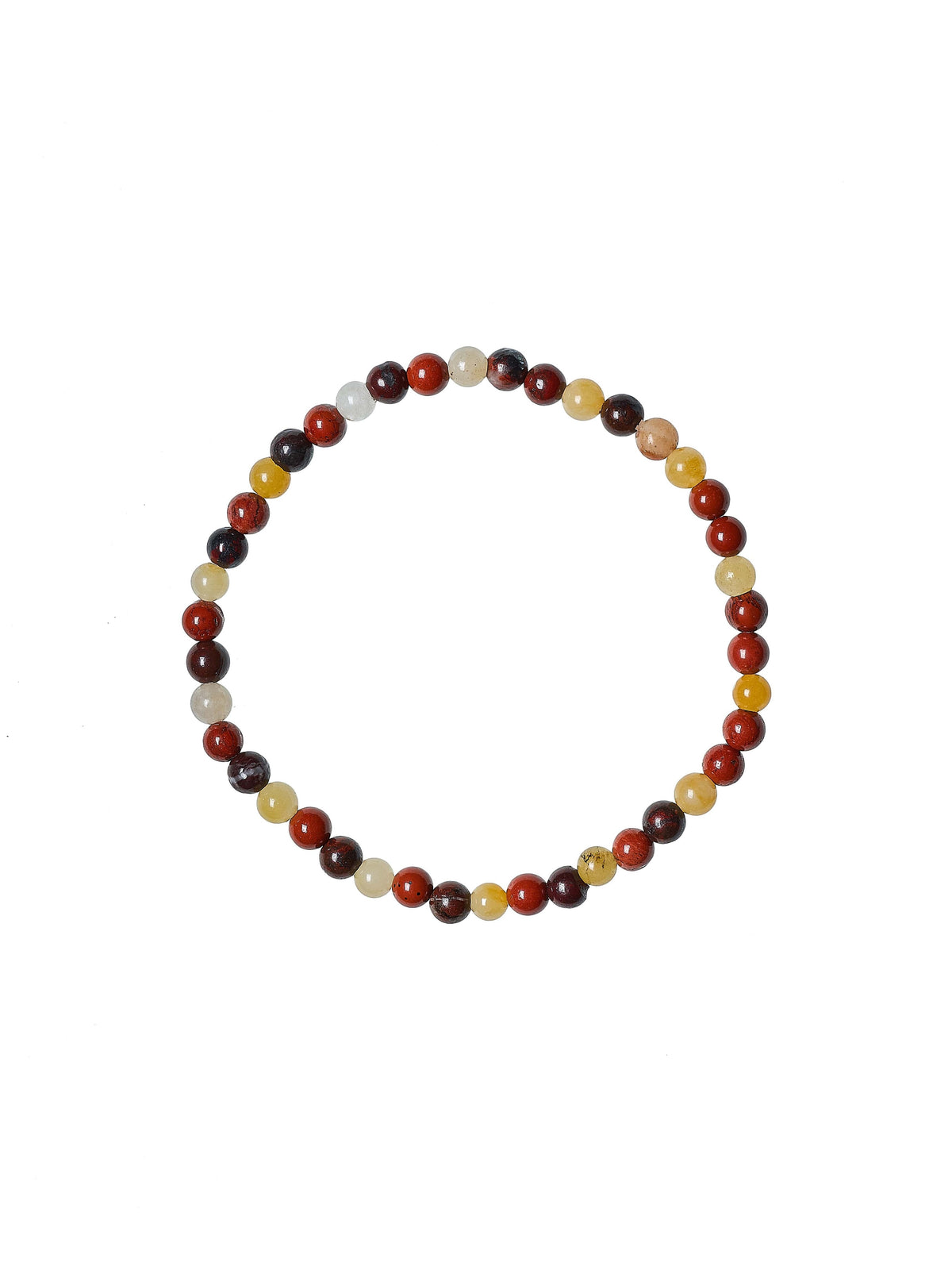 Muddy Jasper Stone Stretch Bracelet B1967-Muddy Jasper – view 4