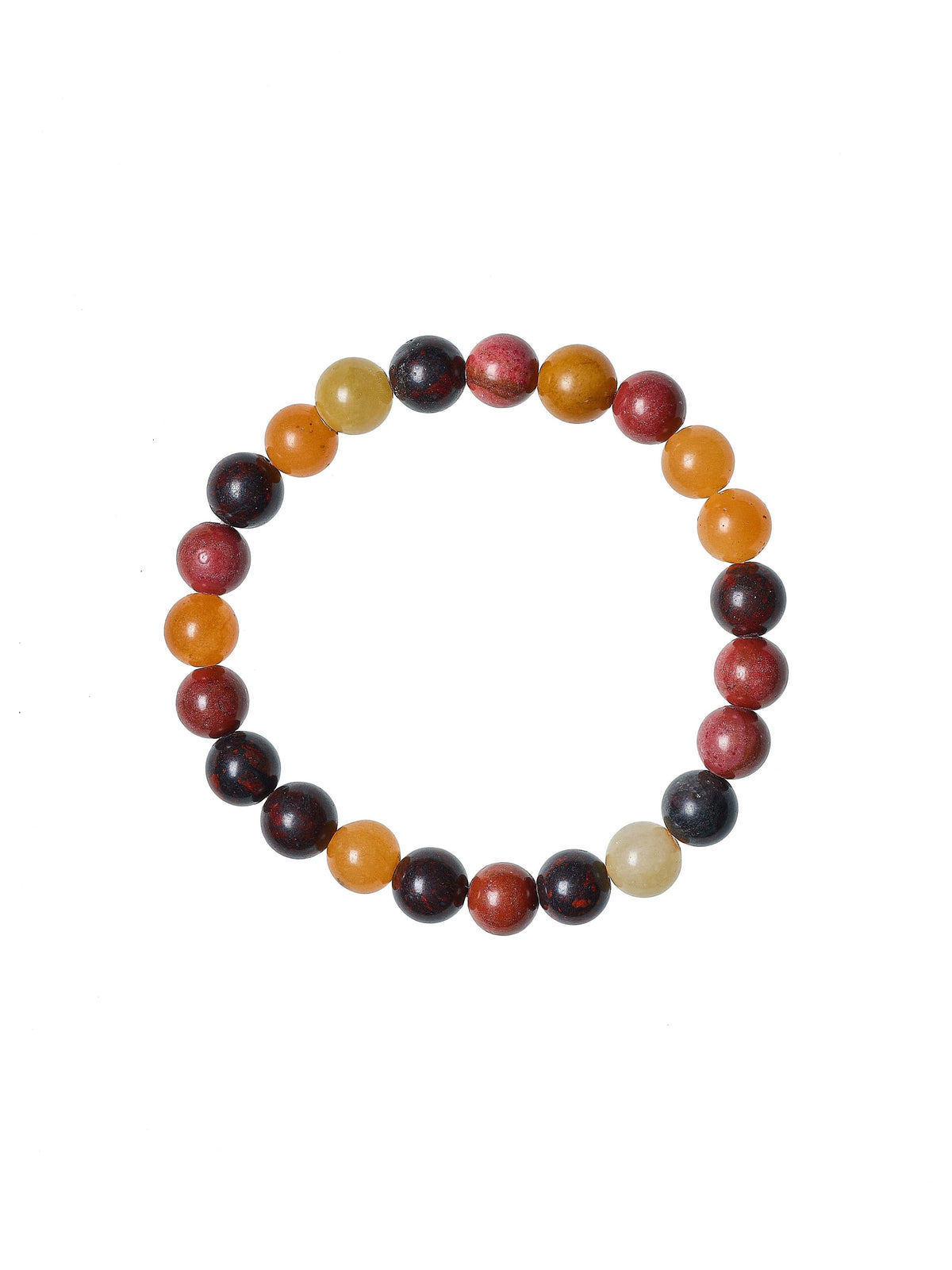 Muddy Jasper Stone Stretch Bracelet B1967-Muddy Jasper – view 2
