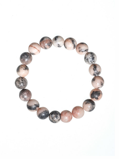Colored Rhodonite Stone Stretch Bracelet B1979-Colored Rhodonite - 10MM
