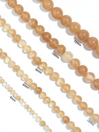 Golden Jade Stone Stretch Bracelet B1993-8MM - view 3