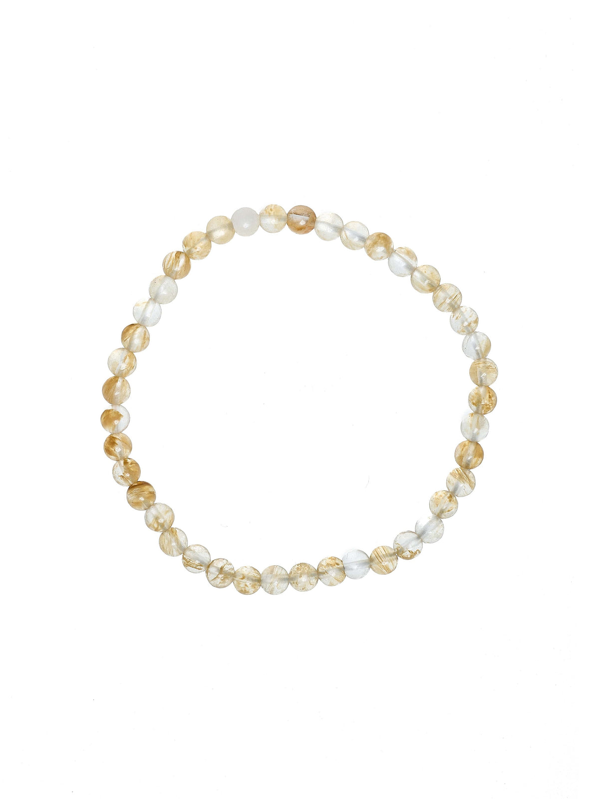 Citrine Quartz Stone Stretch Bracelet B1981-Citrine Quartz – view 36