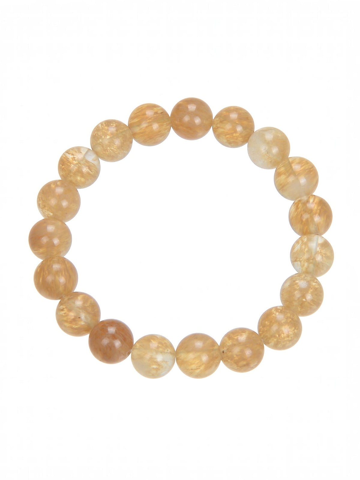Citrine Quartz Stone Stretch Bracelet B1981-8MM - view 5