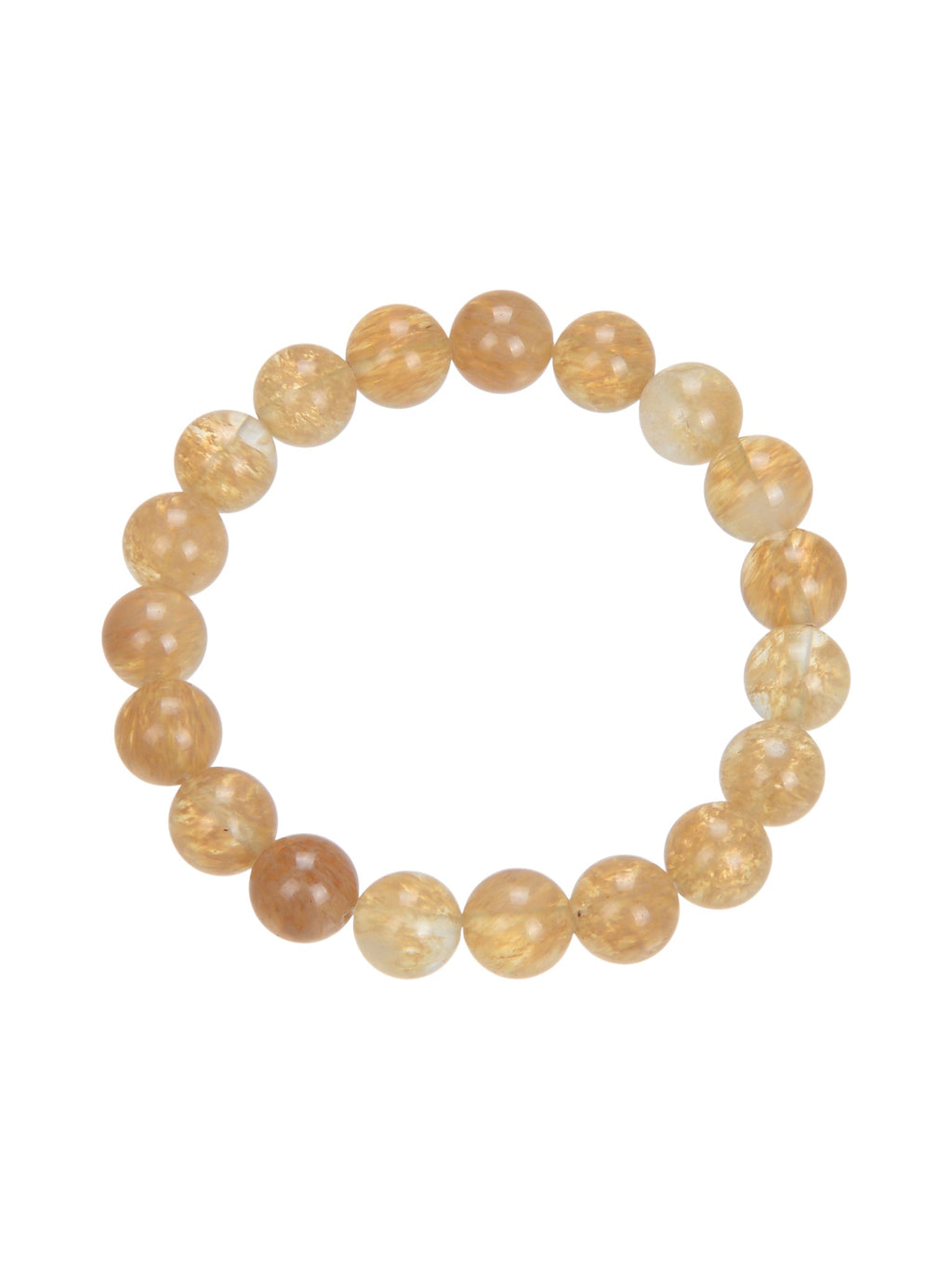 Citrine Quartz Stone Stretch Bracelet B1981-12MM - view 5