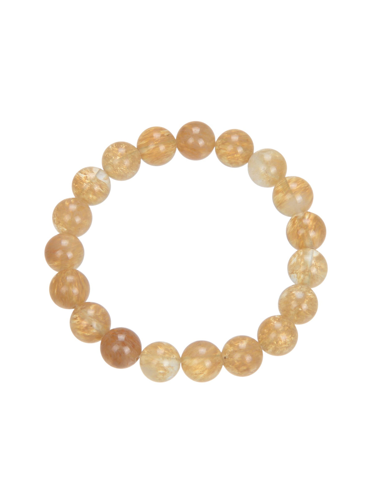 Citrine Quartz Stone Stretch Bracelet B1981-10MM - view 8