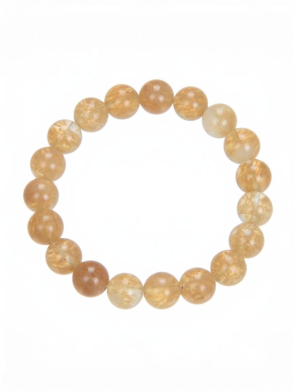 Citrine Quartz Stone Stretch Bracelet B1981-4MM - view 7