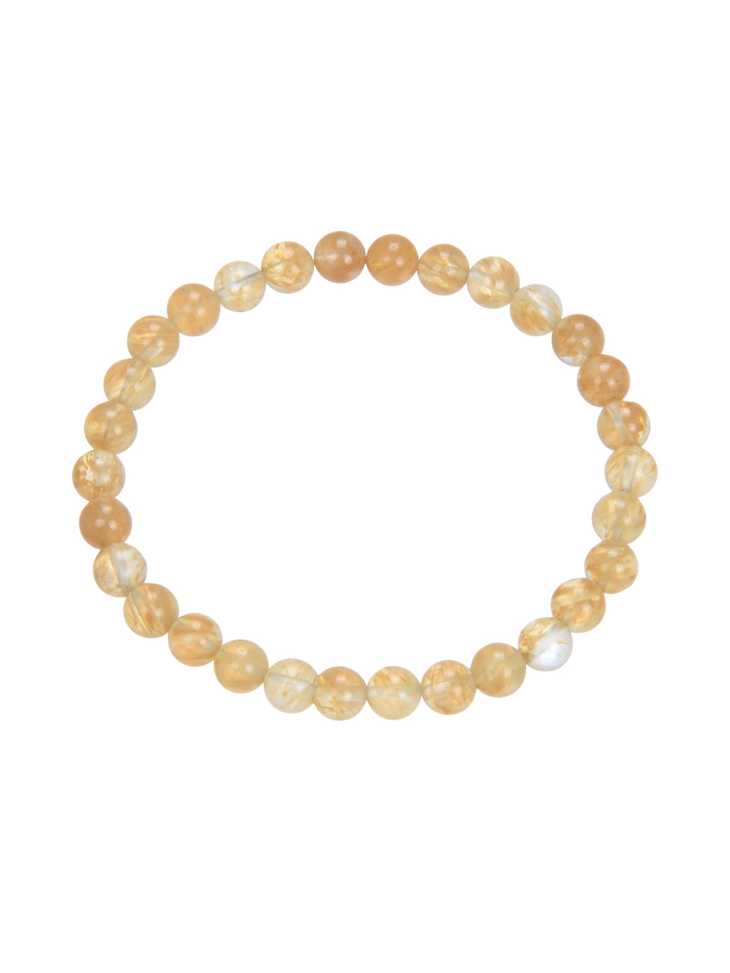 Citrine Quartz Stone Stretch Bracelet B1981-12MM - view 7