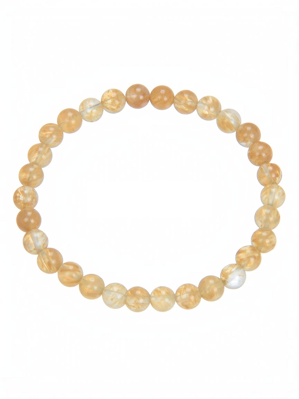 Citrine Quartz Stone Stretch Bracelet B1981-4MM - view 8