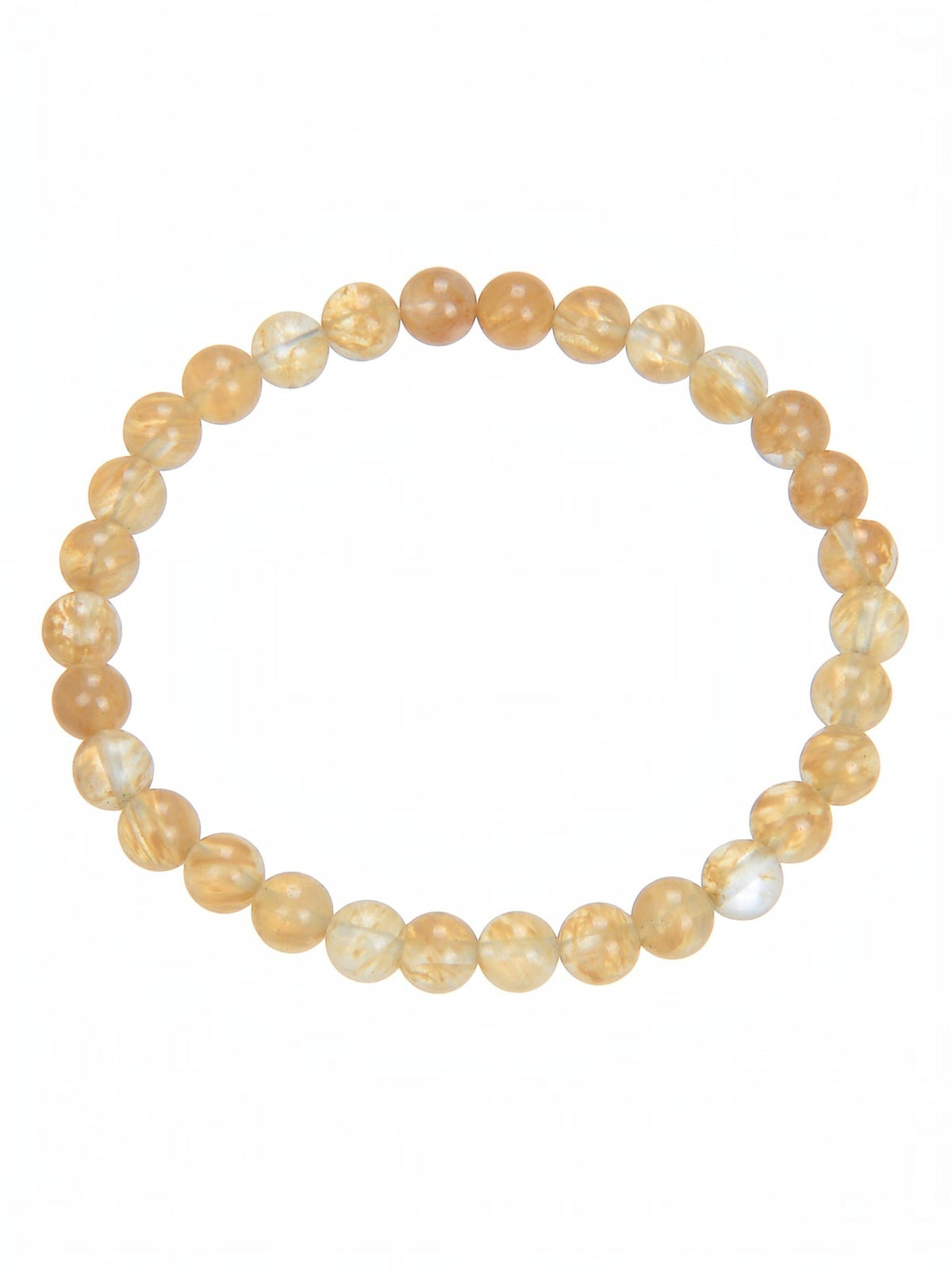 Citrine Quartz Stone Stretch Bracelet B1981-4MM - view 8