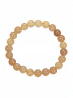 Citrine Quartz Stone Stretch Bracelet B1981-4MM - view 3