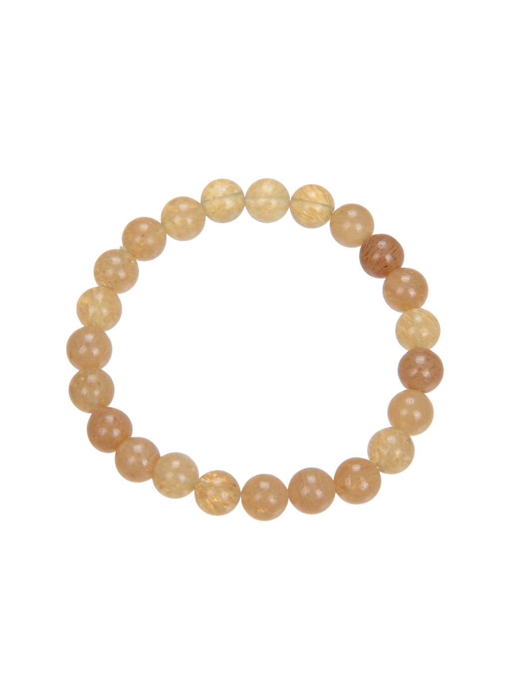 Citrine Quartz Stone Stretch Bracelet B1981-10MM - view 2