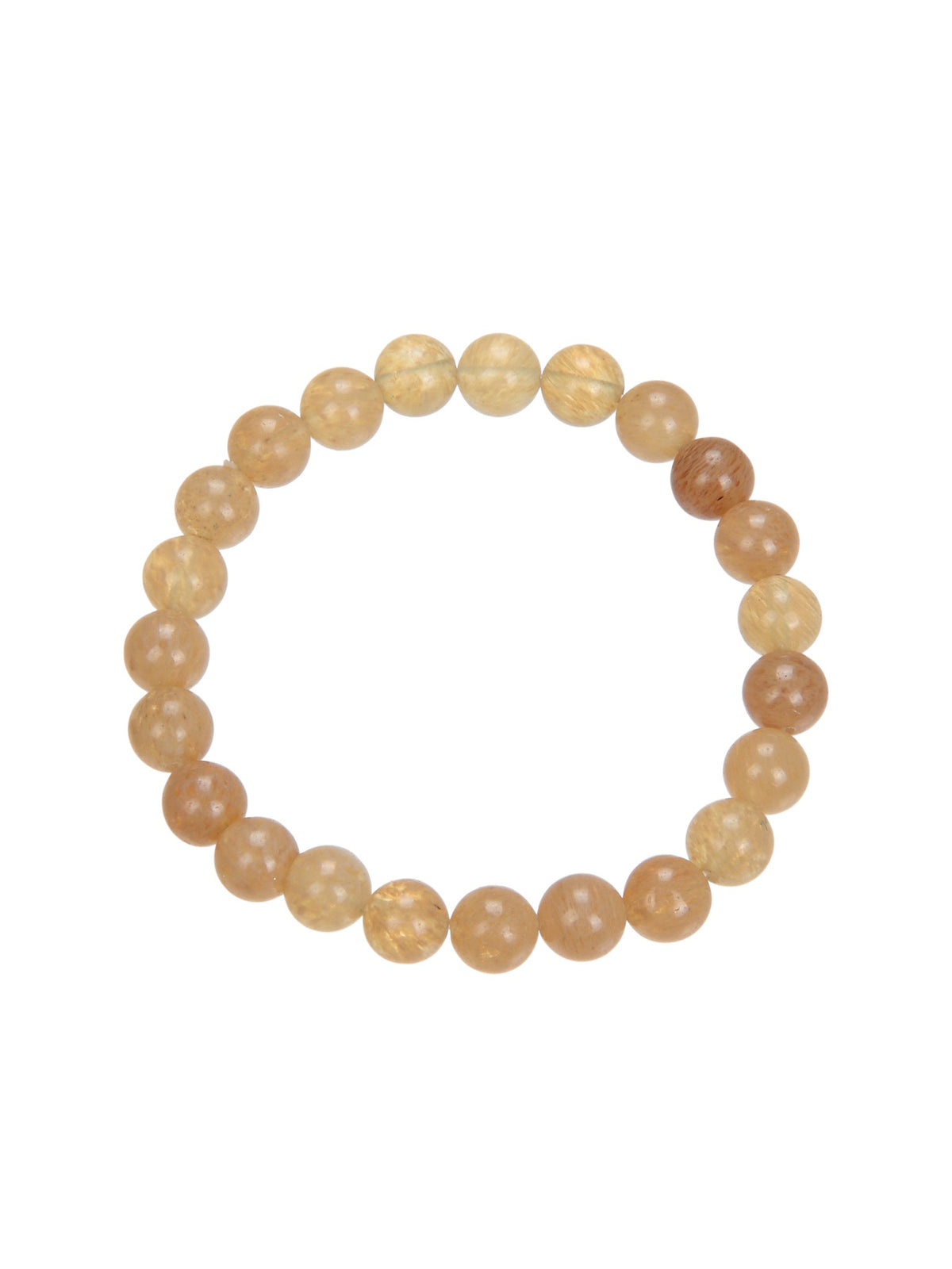 Citrine Quartz Stone Stretch Bracelet B1981-10MM - view 2