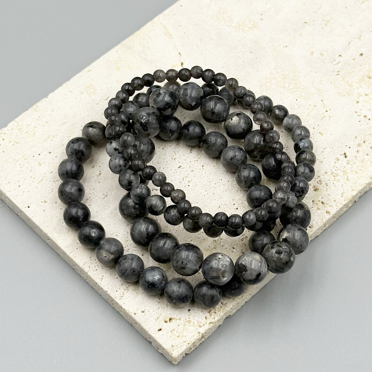 Black Labradorite Bracelet B1983-6MM - view 9