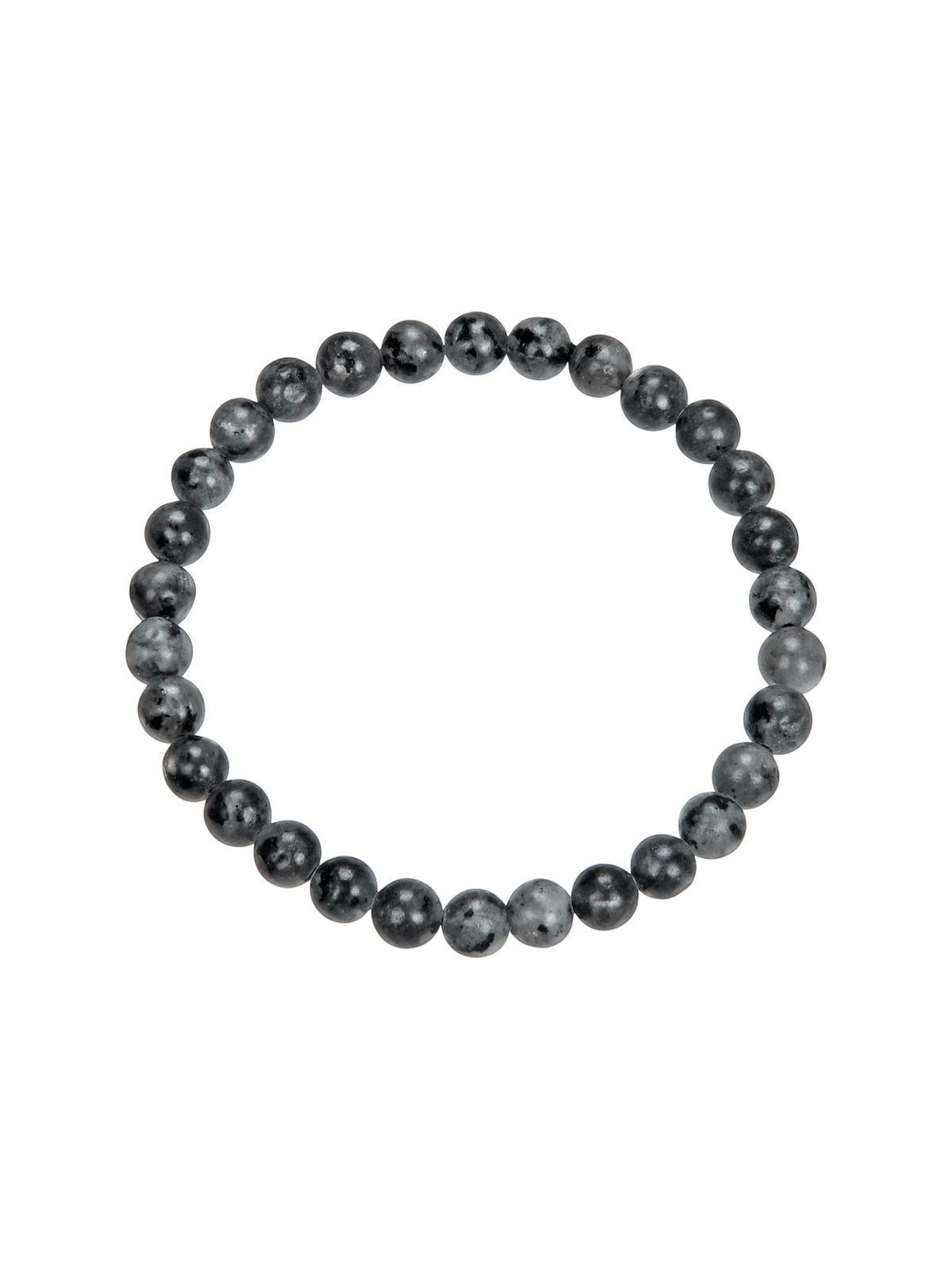 Black Labradorite Bracelet B1983-Black Labradorite - 6MM