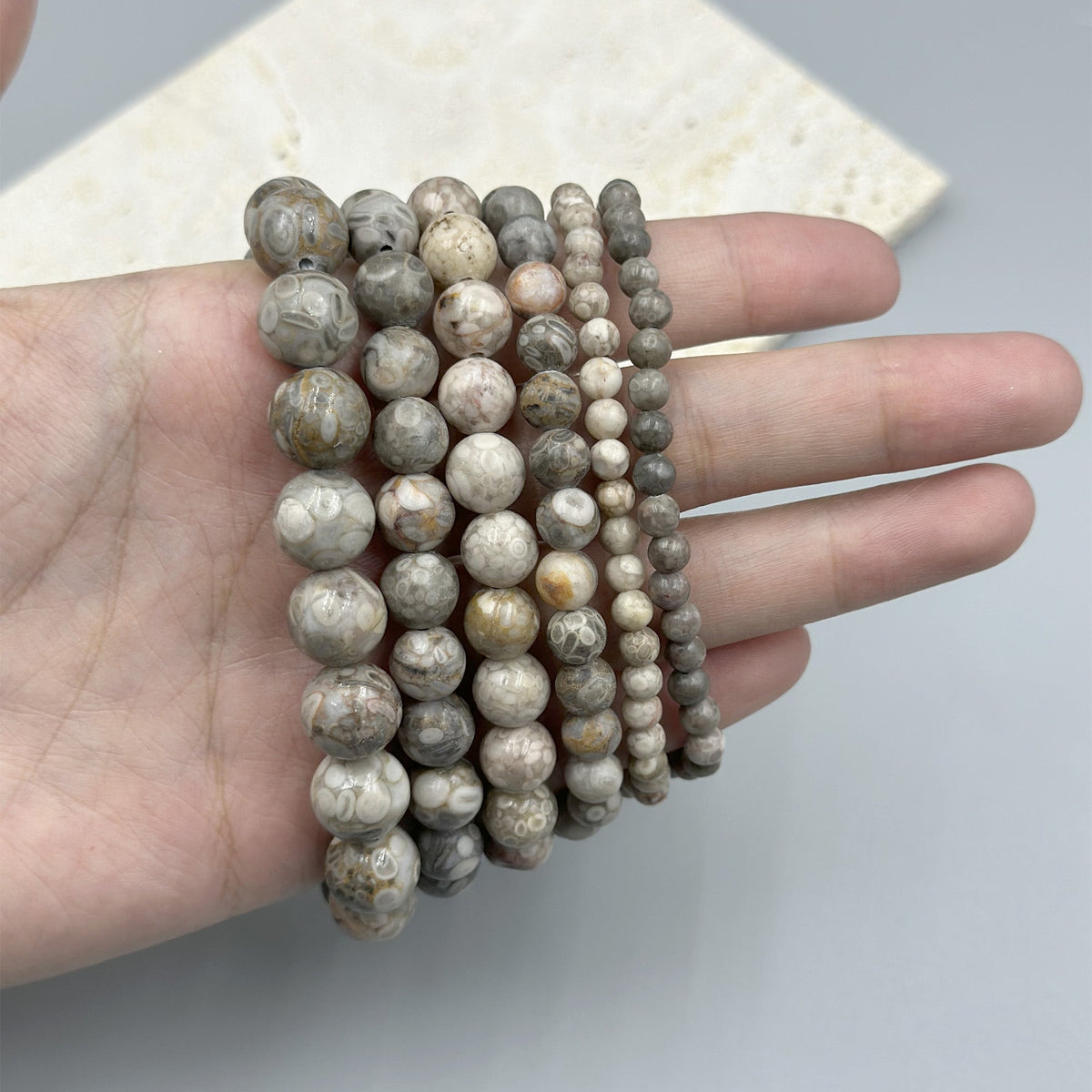 Maifan Stone Stretch Bracelet B1984-4MM - view 5