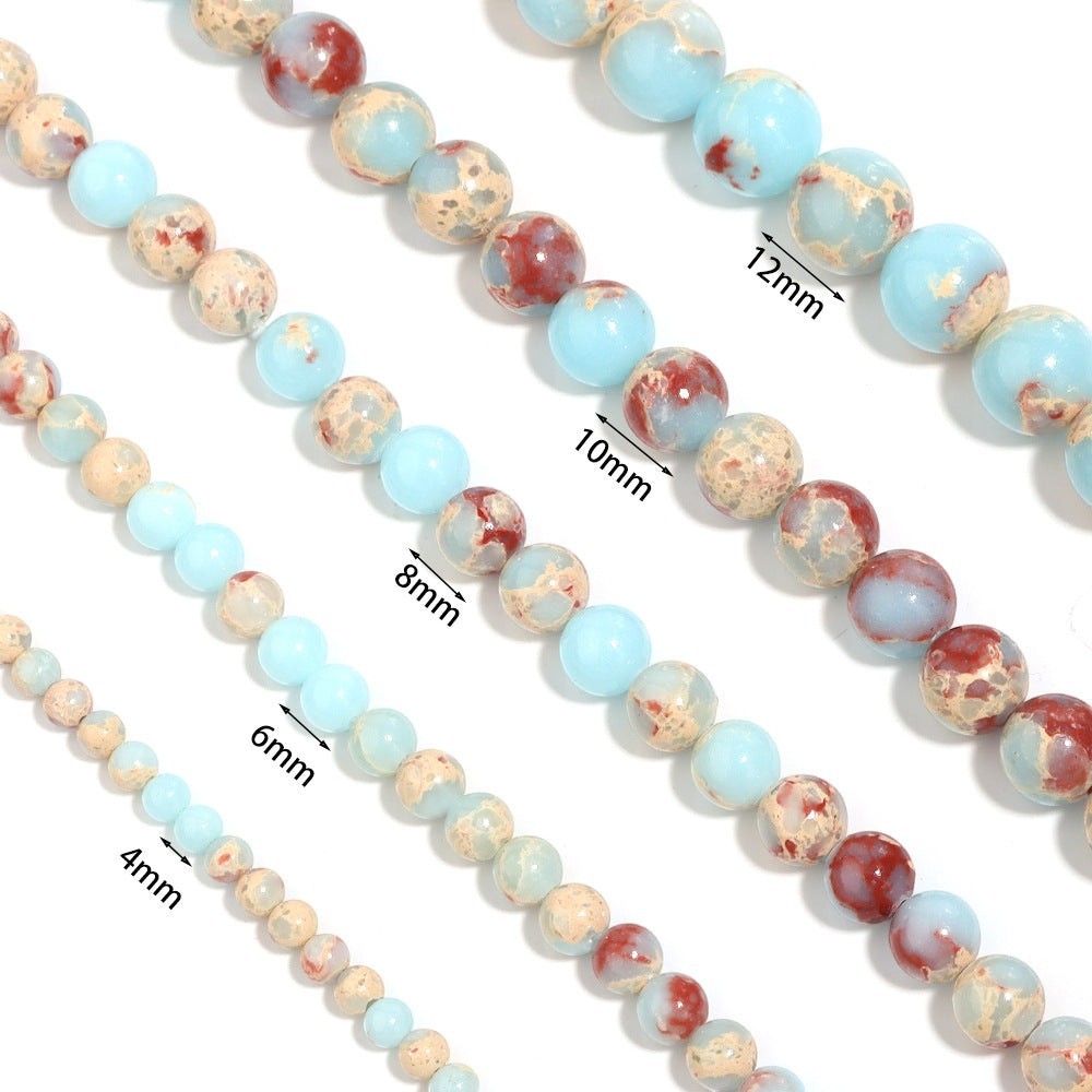 Composed ShouShan Stone Stretch Bracelet B1985-12MM - view 6