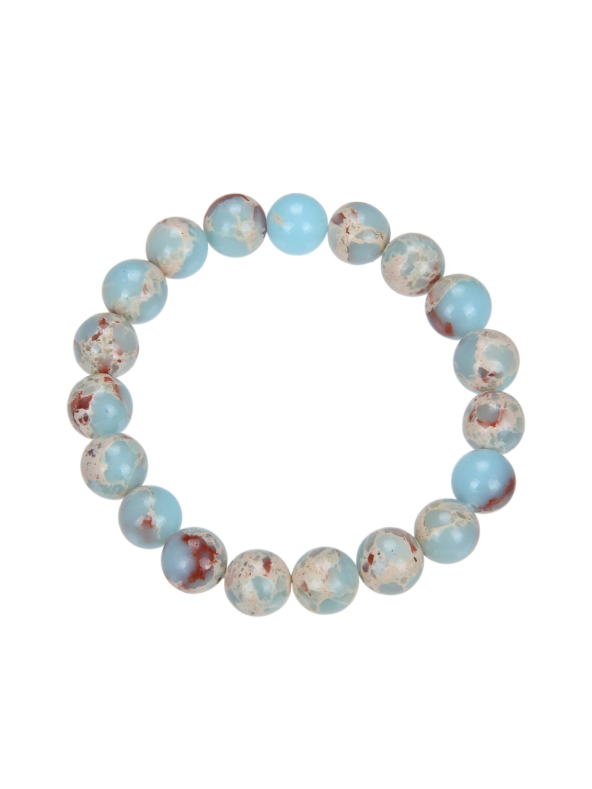 Composed ShouShan Stone Stretch Bracelet B1985-Composed ShouShan - 10MM