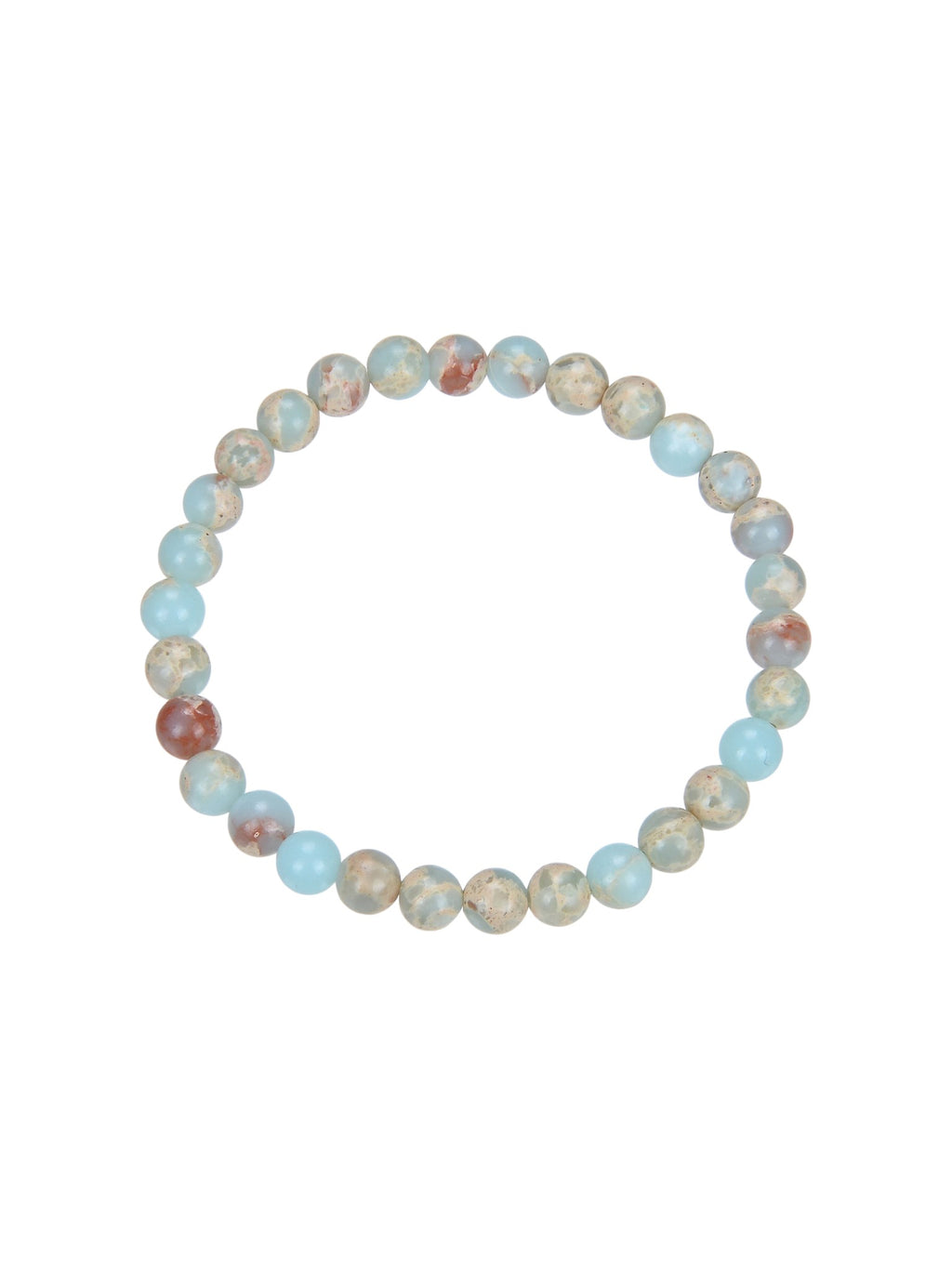 Composed ShouShan Stone Stretch Bracelet B1985-Composed ShouShan - 6MM