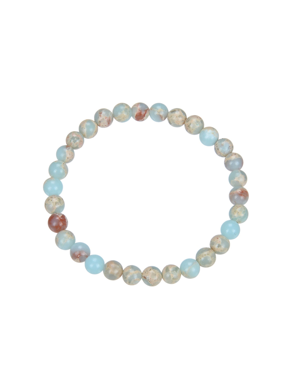 Composed ShouShan Stone Stretch Bracelet B1985-Composed ShouShan - 6MM
